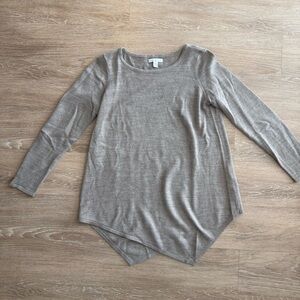 NY&C Women’s Asymmetric Hem Sweater Tunic, Size XS